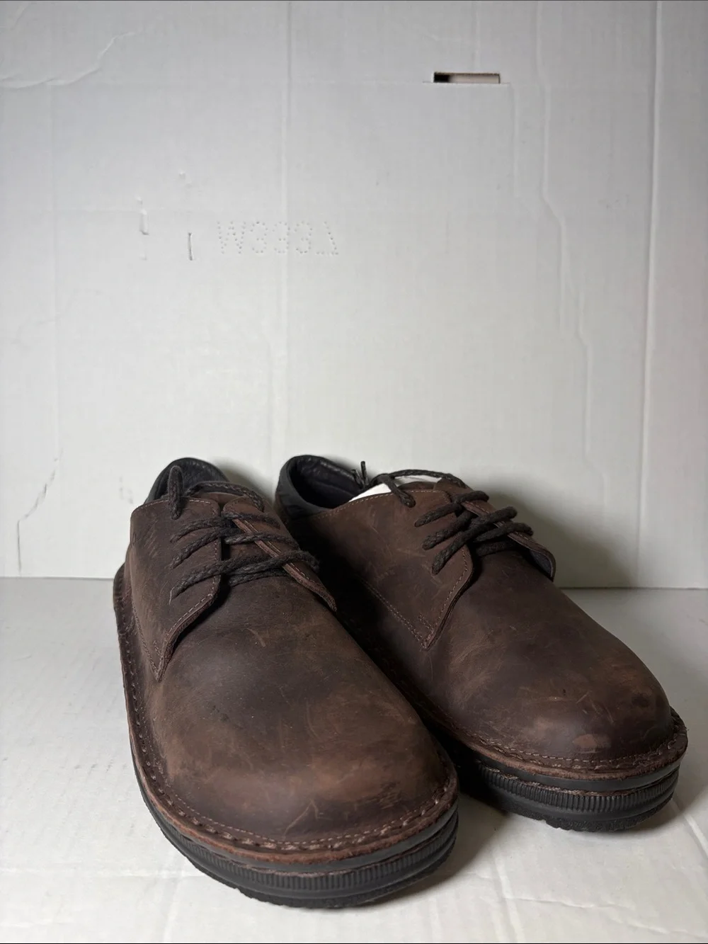 Naot Men's Brown Leather Lace-Up Oxfords Men’s 7